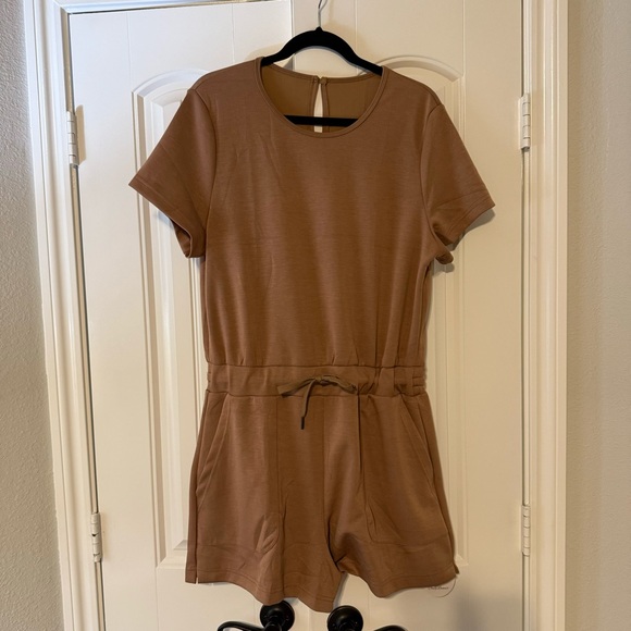 Pants - Short Sleeve Crewneck Romper